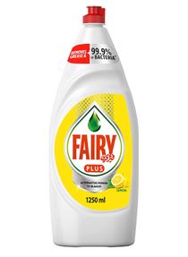 Fairy PlUS Lemon Dishwashing Liquid Soap With Alternative Power To Bleach 1250 ml 