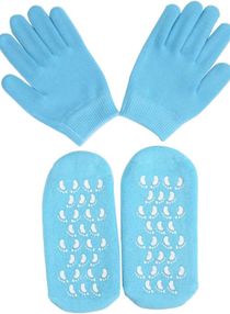 Moisturizing Gloves Socks Set Gel Spa for Moisturize Soften Repairing Dry Hands Feet Cracked Skin Care Silicone inside 