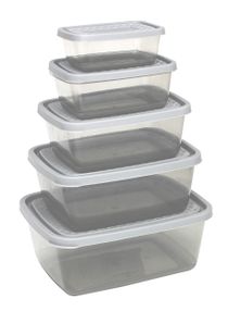 Solitaire Microwave Safe Food 5 Pcs Set Container 