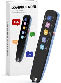 Scan Reader, Translation Pen, 112 Language Portable Translator, OCR Scanner, Text to Speech, Smart Recording, Text Except for Learning, Dyslexia, Meeting Recording 