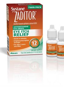 Zaditor Antihistamine Eye Drops, Twin Pack, 5-mL Each 