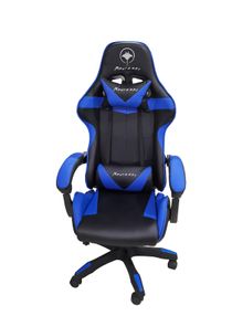 Heavy Duty Steel High-Back Racing Style With Pu Leather Bucket Seat Headrest, Lumbar Support, Steel 13-Star Base , Compatible With E-Sports Chair color Blue and Black 