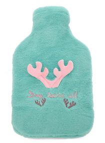 Hot Water Bottle with Soft Hand Pocket Cover, Soft Plush Hand Waist Warmer Cover 1.8L Large Capacity - Hot Water Bag for Pain Relief, Neck & Shoulders, Feet Warmer, Menstrual Cramps, Hot & Cold 