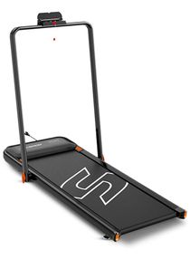 Sparnod Fitness STH-3070 2-in-1 Ultra-Thin Compact Portable Treadmill for Under-Desk and Running Workouts with 4 HP peak DC Motor User Weight of 110 kg Speed 1-10 km/h, with Wireless Remote. 