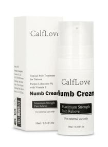 Numbing  Cream for Skin Topical Anesthetic Fast Acting Tattoo Numb Cream for Deep Pain Relief Before Tattoos 10 ml 