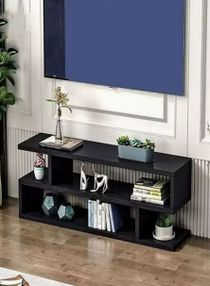 Modern TV and Coffee Table Living Room Home Furniture Black 
