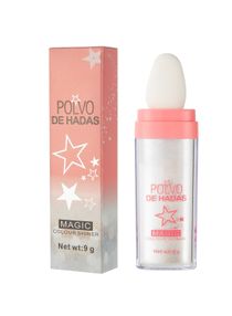 Magic Color Shiner Fairy Dust 9g (White Moonbeam) , Multi-Dimensional Shining Skin Illuminating Glitter Powder With Soft Flat Pad Applicator Sparkle Powder For Face & Body For Women 
