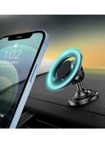 Compatible for MagSafe Car Mount for iPhone, Dashboard 360° Rotation Magnetic Car Mount, Cell Phone Holder for MagSafe iPhone 14/13/12/All Smart Phones (Black) 