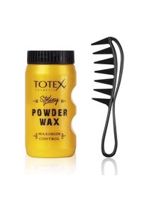 Hair Styling Texturising Powder Wax | Volumizing Thickening Dust Powder Styler | Matt Look 20Gr + Hair Beard Styling Comb | Flexible | Antistatic Handle | For Hair And Beard | Black 