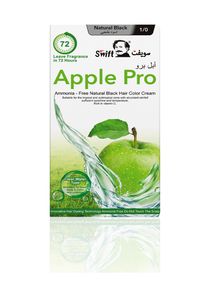 Apple Pro Ammonia free Hair Color Cream Natural Black 100mlx2 