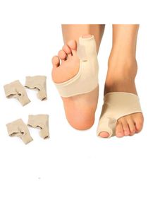 4 Pcs Bunion Corrector Relief Pads Bunion Toe Separator Spacer Gel Straightener Bunion Splint Night Protector Sleeves for Men Women Foot Pain Relief in Hallux Valgus, Big Toe Joint, Hammer Toe 