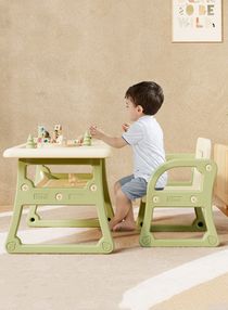 Storage Drawer Plastic Baby Foldable Activities Ergonomic Tables And Chair Set For Kids Bedroom 
