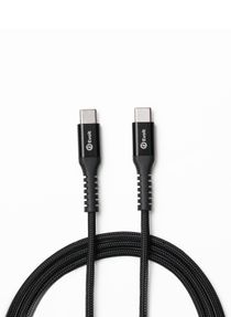 CBL-400 USB-C to USB-C 60W Fast Charge & Sync Tangle-free fishing net wire braided cable, Supports quick charging, 30,000x bend-tested Cable 1.2M Black 