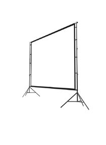 100 inch 16:9 Outdoor and Indoor Portable Projector Screen with 2M High Tripod Stands 