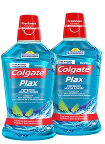 Colgate Plax Peppermint Mouthwash, 500 ml (Pack of 2) 