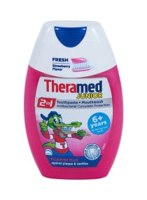 2-In-1 Junior Toothpaste And Mouthwash Pink 75ml 