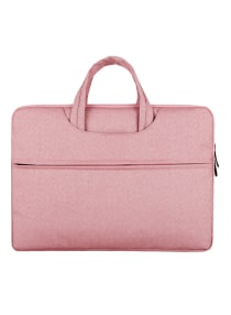 Polyester Laptop Briefcase With Handle 13inch Pink 