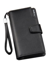 Bifold Business Leather Wallet Black 