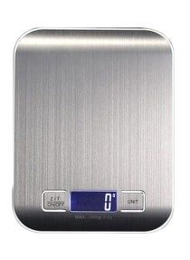 LED Digital Food Weighing Scale Silver 10kg 