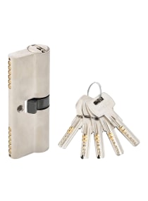 Cylindrical Door Lock With Key Silver/Gold/Black 70mm 