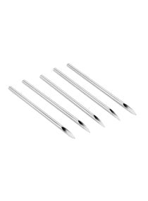 100-Piece Disposable Piercing Needle Set Silver 