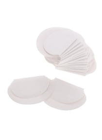 50-Piece Antiperspirant Armpit Sweat Pad White 