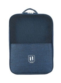 Waterproof Cationic Portable Shoe Storage Bag Blue 30centimeter 