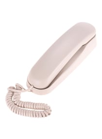 Mini Fixed Landline Bank and Other Call Center Telephone Off White 