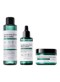 AHA/BHA/PHA Miracle Toner + Serum + Cream Set 