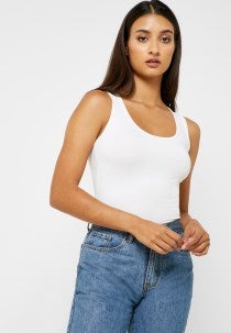 Polyester Tank Vest White 