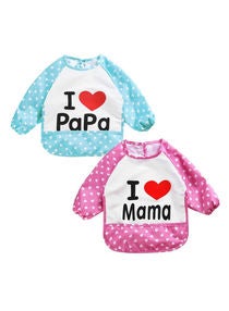 1-piece Waterproof, Phthalates Free Peva Sleeved Bibs With High-quality Material 