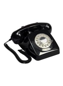 Rotary Landline Phone Black 