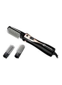 Electric Hair Styler Brush With 2 Attachment Black/Grey/Rose Rold 