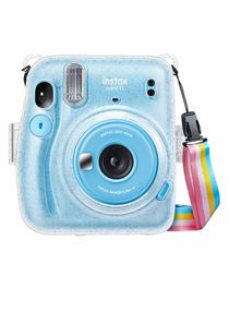 Hard Case For Fujifilm Instax Mini 11 Instant Camera With Adjustable Strap Clear 