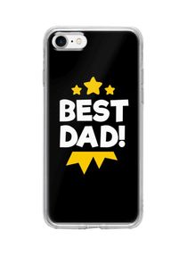 Classic Clear Series Best Dad Medal Printed Case Cover For Apple iPhone 8 Black/White/Yellow 