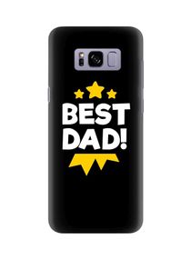 Snap Classic Series Best Dad Medal Printed Case Cover For Samsung Galaxy S8 Black/White/Yellow 