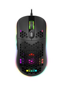 HXSJ X600 Programming Gaming Mouse USB Wired Gaming Mouse Rgb Lighting Mouse with Six Adjustable DPI For Desktop Laptop Black 