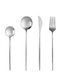 4 Piece Stainless Steel Cutlery Set Silver 