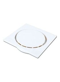 2-Piece Plastic Floor Drain With Cover White 7inch 
