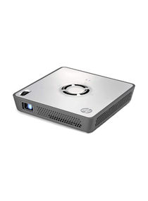 Mobile LED Wireless Mini Projector With Rechargeable Battery Built-in Speaker 99-002-00101-000 Silver/Grey 