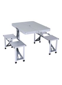 Folding Picnic Table Grey 29 x 27 x 40cm 