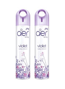 aer Air Freshener Spray Violet Valley Bloom 300 ml   Pack of 2 Violet 