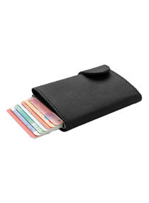 Leather RFID Protection Wallet Black 