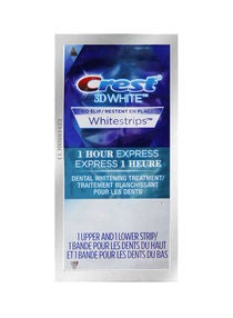 3D White Whitening Strips 1-Hour Express Pack Of 1 5x10cm 