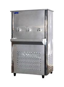 3-Tap Water Cooler 45Gallon Silver 