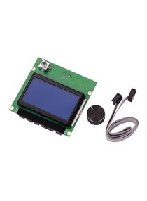 3D Printer Parts LCD Display Screen Board with Cable Replacement 13.7x8x11.5cm Green/Blue/Black 