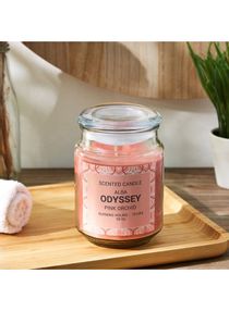 Alba Odyssesy Orchid Scented Jar Candle With Lid Pink 9.8x9.8x14.5cm 