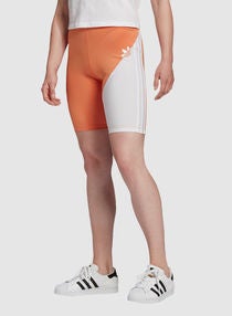 Sliced Trefoil Shorts Orange/White 