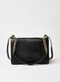 Leather Crossbody Bag Black 