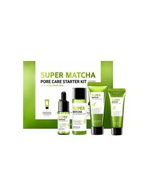Super Matcha Pore Care Starter Kit Cleansing Gel 42 ml, Clay Mask 42g, Toner 30ml, Serum 10ml 